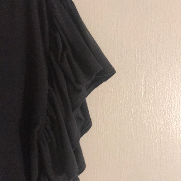 Black Ruffle Tee - Picture 4 of 4